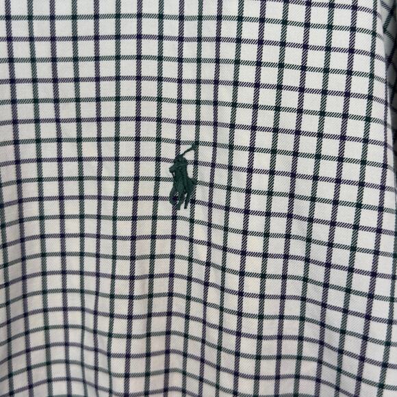 Ralph Lauren Golf Tilden Checkered Long Sleeve Button Down Shirt Size L Preppy - Picture 5 of 7